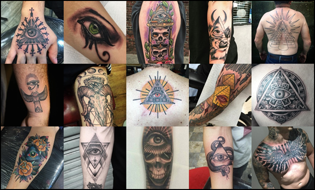 Vševidoucí oko - tetování